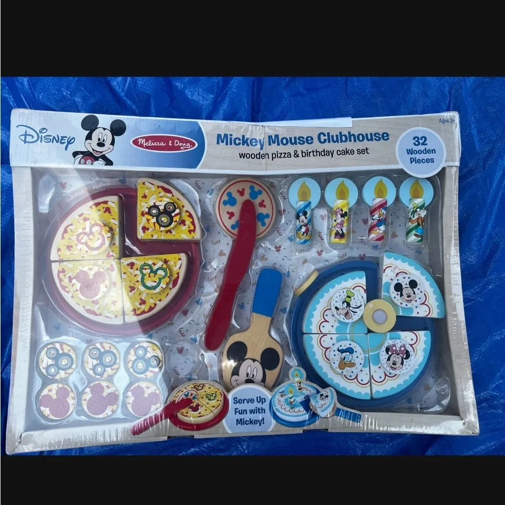 Melissa &Doug Disney Mickey Mouse Clubhouse Pizza & Cake Play Set